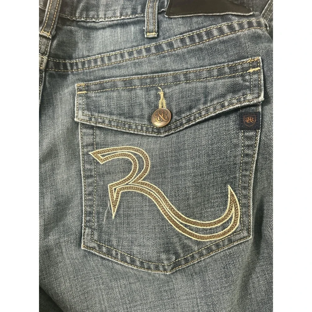 Rock & Republic Neil Mens Blue Straight Leg Jeans R510256 36x32       vv